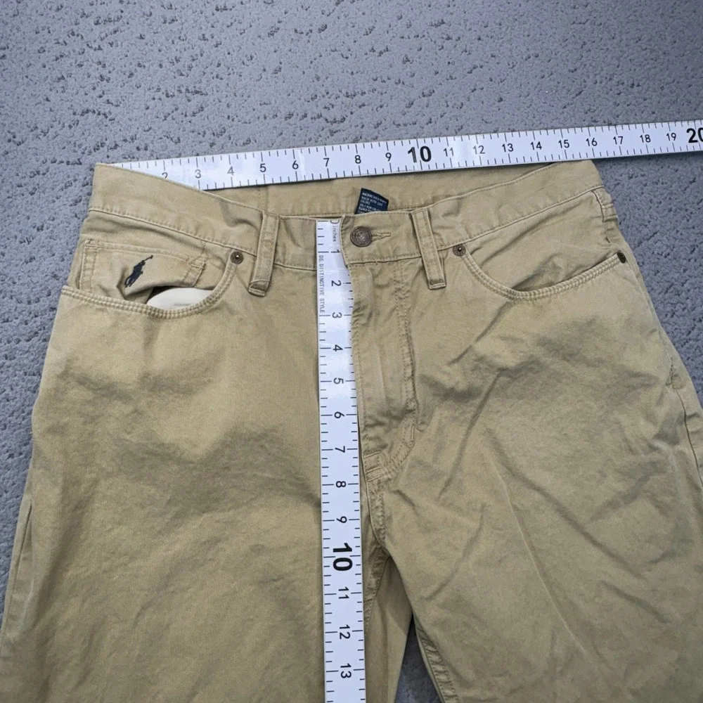 Polo Ralph Lauren Pants Mens 32x26 Mens Khaki Chinos 5 Pocket Preppy Straight